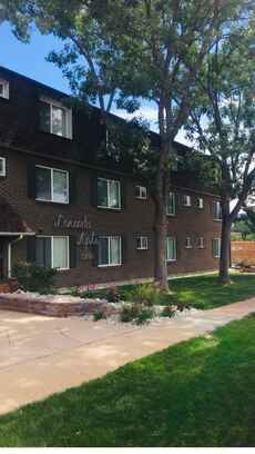 Multifamily apartment building with replacement windows in Colorado