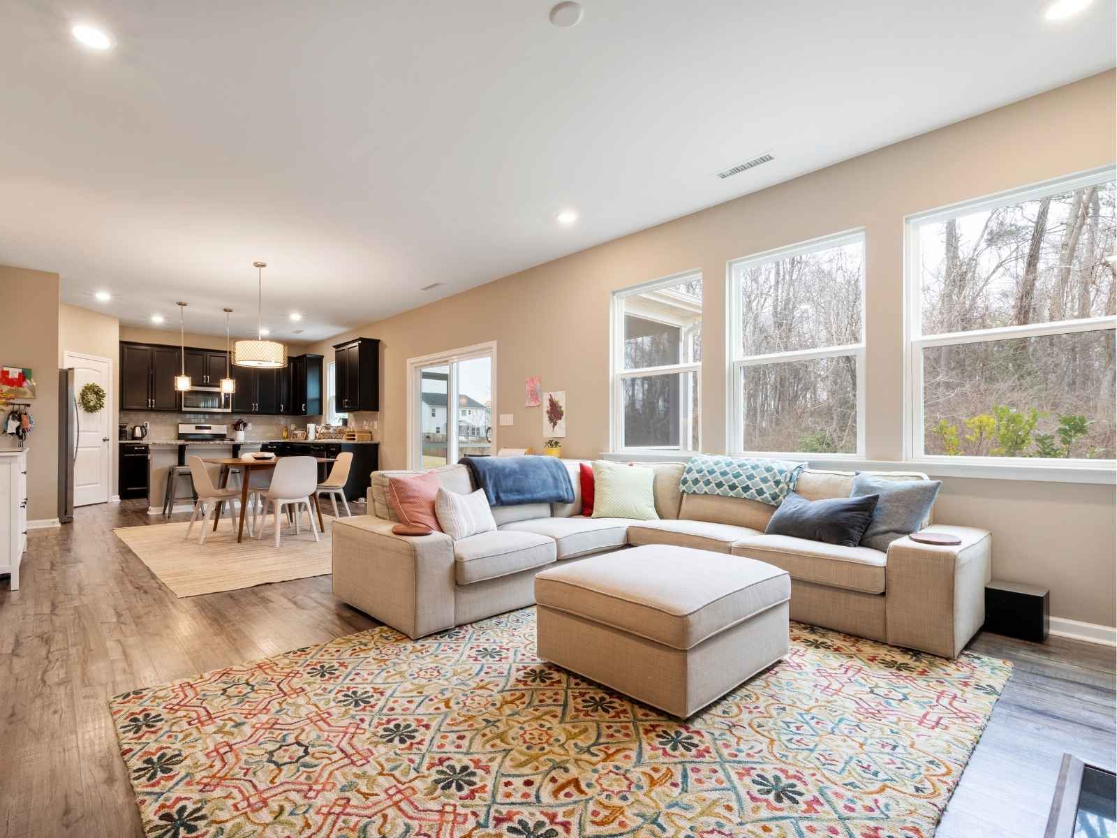 Energy-efficient replacement windows bringing natural light into a Colorado home Energy-efficient replacement windows bringing natural light into a Colorado home